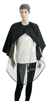 Dewal пеньюар AD09B полиэстр, с прозрачной вставкой, 138*150см, на крючках