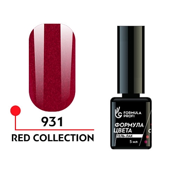 Гель-лак Red collection №931, 5 мл.