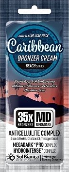 SolBianca Крем д/загара "Caribbean" 35*bronzer с маслом зеленого кофе,семян чиа и экст. ананаса,15мл