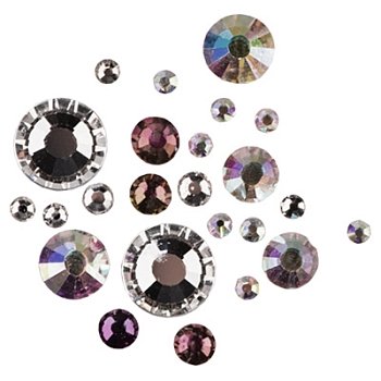 Стразы микс размеров в баночке (01 Кристальные) IRISK