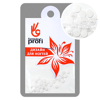 Стразы керамические жемчужные, цв. белый