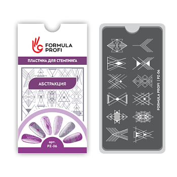 Пластина для стемпинга "Абстракция" 6,5*12,5 см