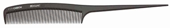 Dewal расческа СО 6109 CARBON коричневая с хвостиком