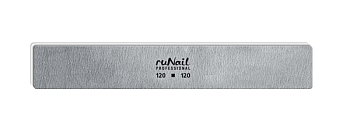 Пилка д/искусственных ногтей (серая прям.120/120)