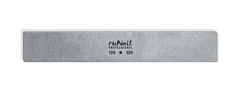 Пилка д/искусственных ногтей (серая прям.120/120)