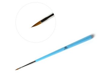 Кисть для рисования TNL тонкая (голубая)