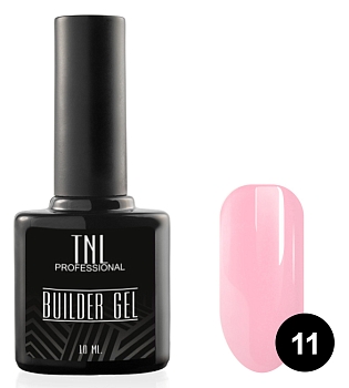 Моделирующий гель Builder Gel TNL №11 камуфлирующий светло-розовый (10 мл.)