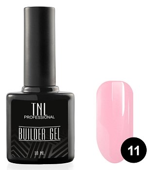Моделирующий гель Builder Gel TNL №11 камуфлирующий светло-розовый (10 мл.)