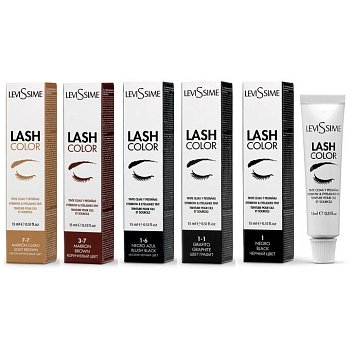 LevisSime Краска для бровей и ресниц, Графит №1.1, 15 мл