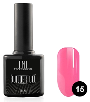 Моделирующий гель Builder Gel TNL №15 камуфлирующий ярко-розовый (10 мл.)