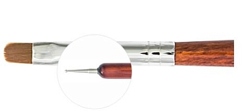 Кисть для геля TNL №6 на конце дотс