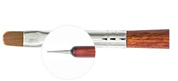 Кисть для геля TNL №6 на конце дотс