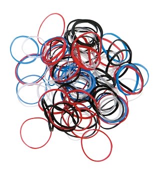 Dewal набор резинок RES 031,mini (100шт)цветн.силикон