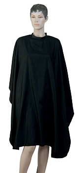 Dewal пеньюар "Классика" AА22 Black,черный,130*148см,на крючках