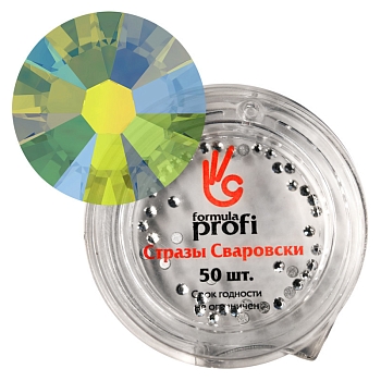 Стразы Swarovski № 6 AB золотые 50 шт.