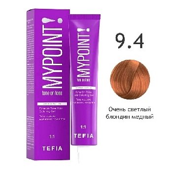 DEMI Гель-краска д/волос тон в тон 9.4 очень светлый блондин медный, 60 мл