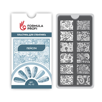 Пластина для стемпинга "Пейсли" 6,5*12,5 см