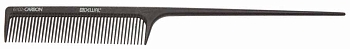 Dewal расческа СО 6102 CARBON коричневая с хвостиком