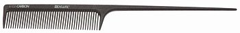 Dewal расческа СО 6102 CARBON коричневая с хвостиком