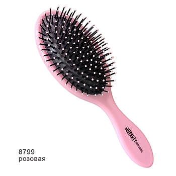 SIMPARTY  Щетка овал пласт. штифт, розовая  8799
