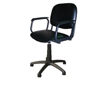 Кресло парикмахерское Контакт пневматика черная