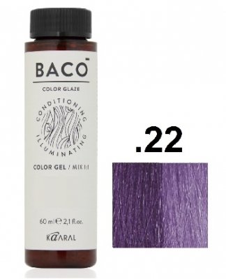 CG .22 Лаванда Кондиционирующий оттеночный колор-гель Baco color glaze 60 мл