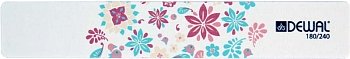 Dewal 9102877 Пилка для ногтей широкая серии"Desing Edition",180/240,18см