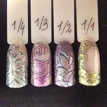 Набор пигментов с эффектом хамелион "Радужное сияние" №1 (втирка)