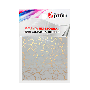 ФП Фольга переводная с рисунком "кракелюр" белая