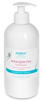 DOMIX Крем для рук "Питательный с ромашкой, тысячелистником и серебром" 500 мл. Домикс