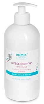 DOMIX Крем для рук "Питательный с ромашкой, тысячелистником и серебром" 500 мл. Домикс