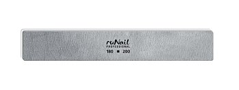 Пилка д/искусственных ногтей (серая прям.180/200)
