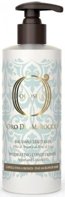 OLS Кондиционер 750мл "Золото Марокко"увлажняющий д/тонких,светлых вол.с маслом Арганы и маслом льна