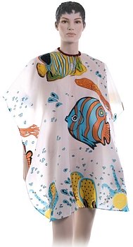 Dewal пеньюар АР98А1 детский "Рыбки",полиэстер,95*120см