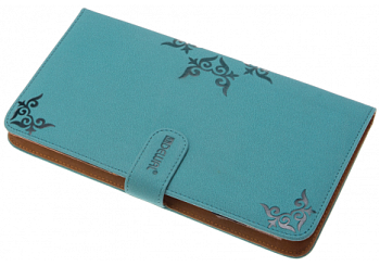 EF15L Футляр д/ножниц и расчесок,полимерный материал,бирюзовый,13*23*2см