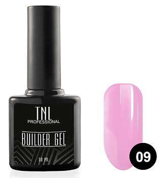 Моделирующий гель Builder Gel TNL №09 камуфлирующий холодно-розовый (10 мл.)