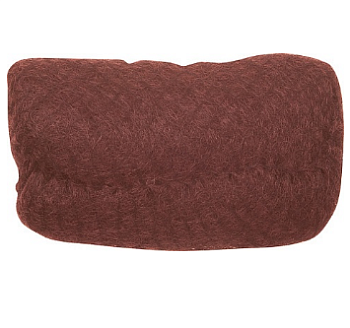 Dewal валик HO-PC red овальный рыжий,искус.волос+сетка