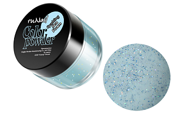 Цветная акриловая пудра(с блестками,цвета морской волны,Sparkling Sea Foarm) 