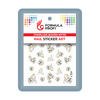 Слайдер-дизайн "Цветы с золотом" J224