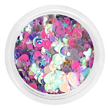 Декор Радужный микс в баночке (011)