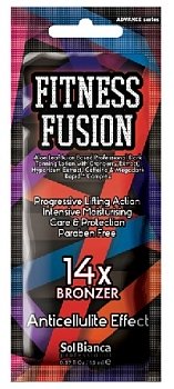 SolBianca Крем д/загара "Fitness Fusion" с экстрактом клюквы, зверобоя и кофеином 14*bronzer ,15мл