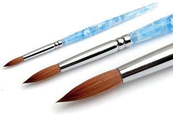 Кисть д/акрила ruNail Finest Kolinsky Round NAR №6