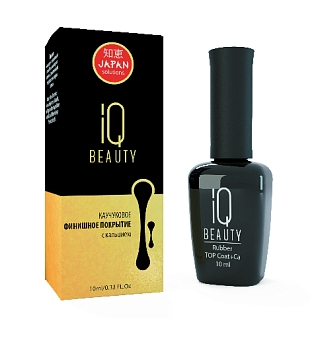 IQ BEAUTY Каучуковое финишное покрытие с кальцием