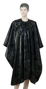 Dewal пеньюар AC07B 'Love' нейлон, черн., на крючках