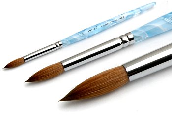 Кисть д/акрила ruNail Finest Kolinsky Round NAR №8