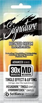 SolBianca Крем д/загара "Signature" 30*bronzer Tingle эффект, с перцем чили,15мл