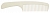 Dewal расческа CF 017/1 Super Thin c ручкой, широкая, 20,5 см, белая