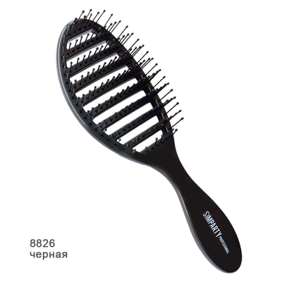 SIMPARTY  Щётка массажная продувная, черная  8826