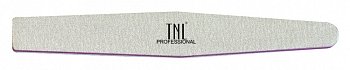 Пилка для ногтей TNL "ромб" 100/180 высокое качество (серая) в индивидуальной упаковке