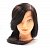 Манекен учебный натуральный волос темный шатен 55см